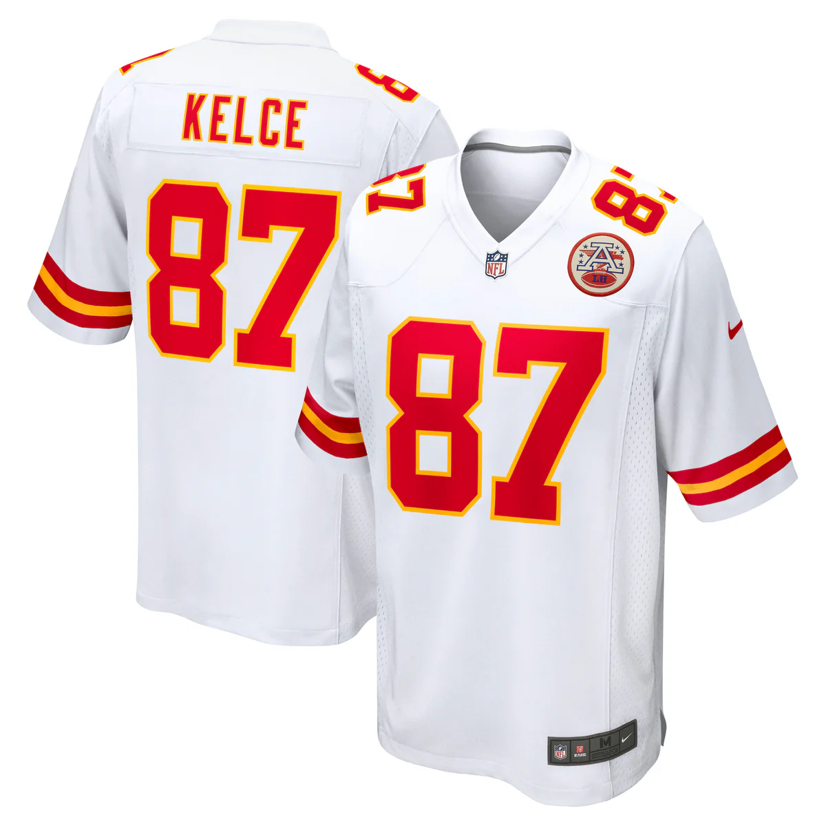 Kansas City Chiefs Nike NFL Road Game Jersey Kelce 87 - Image 3