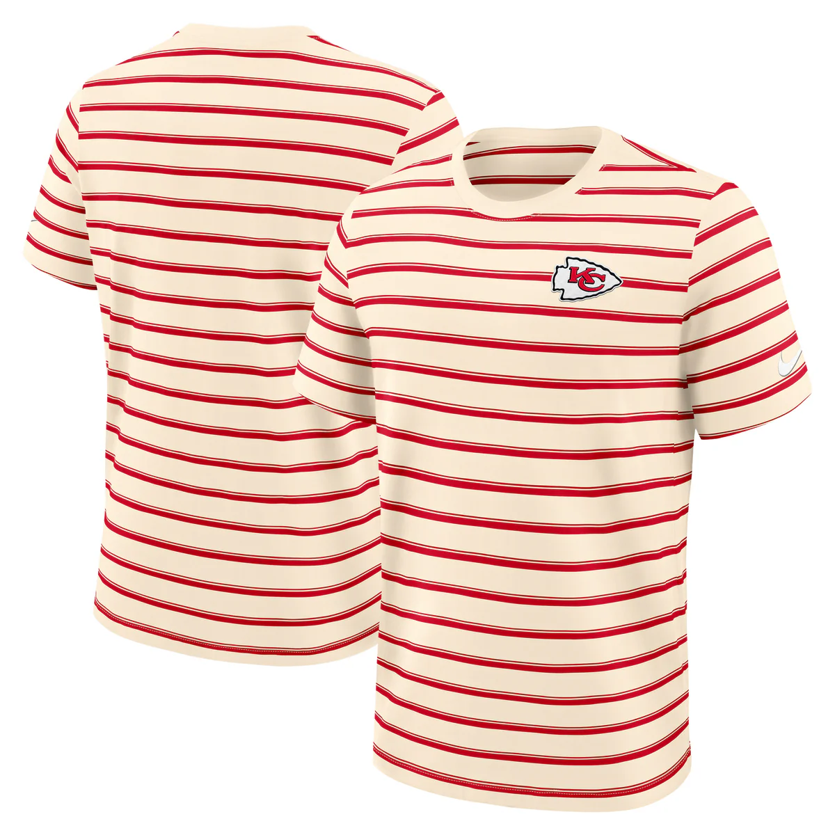 Kansas City Chiefs Nike Rewind Club Striped Tee NFL - Image 4