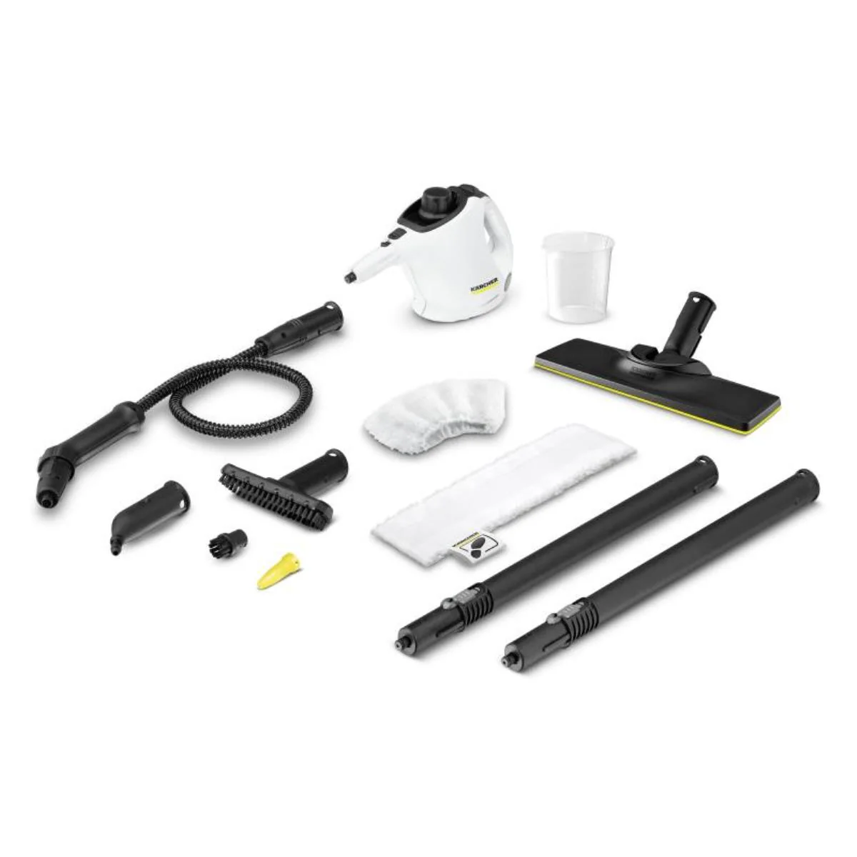 KÄRCHER Dampfreiniger 1200W 3 bar 0.2 Liter + Zubehör weiß SC 1 PREMIUM EASYFIX  WHITE