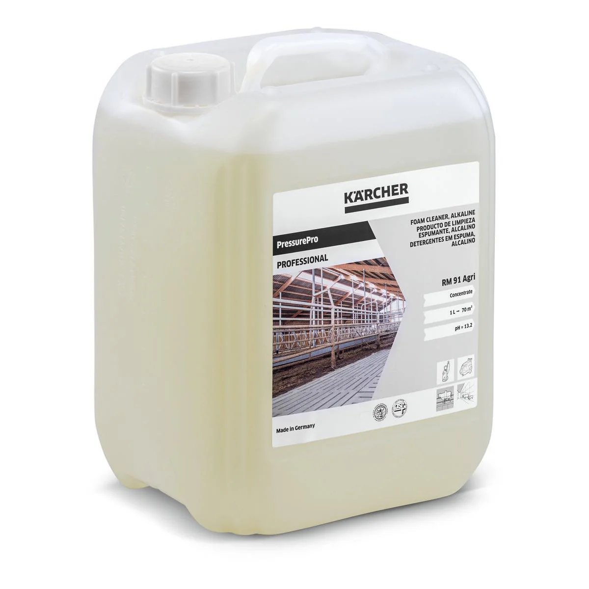Kärcher RM 91 Agri** 10L Schaumreiniger, alkalis 6.295-654.0