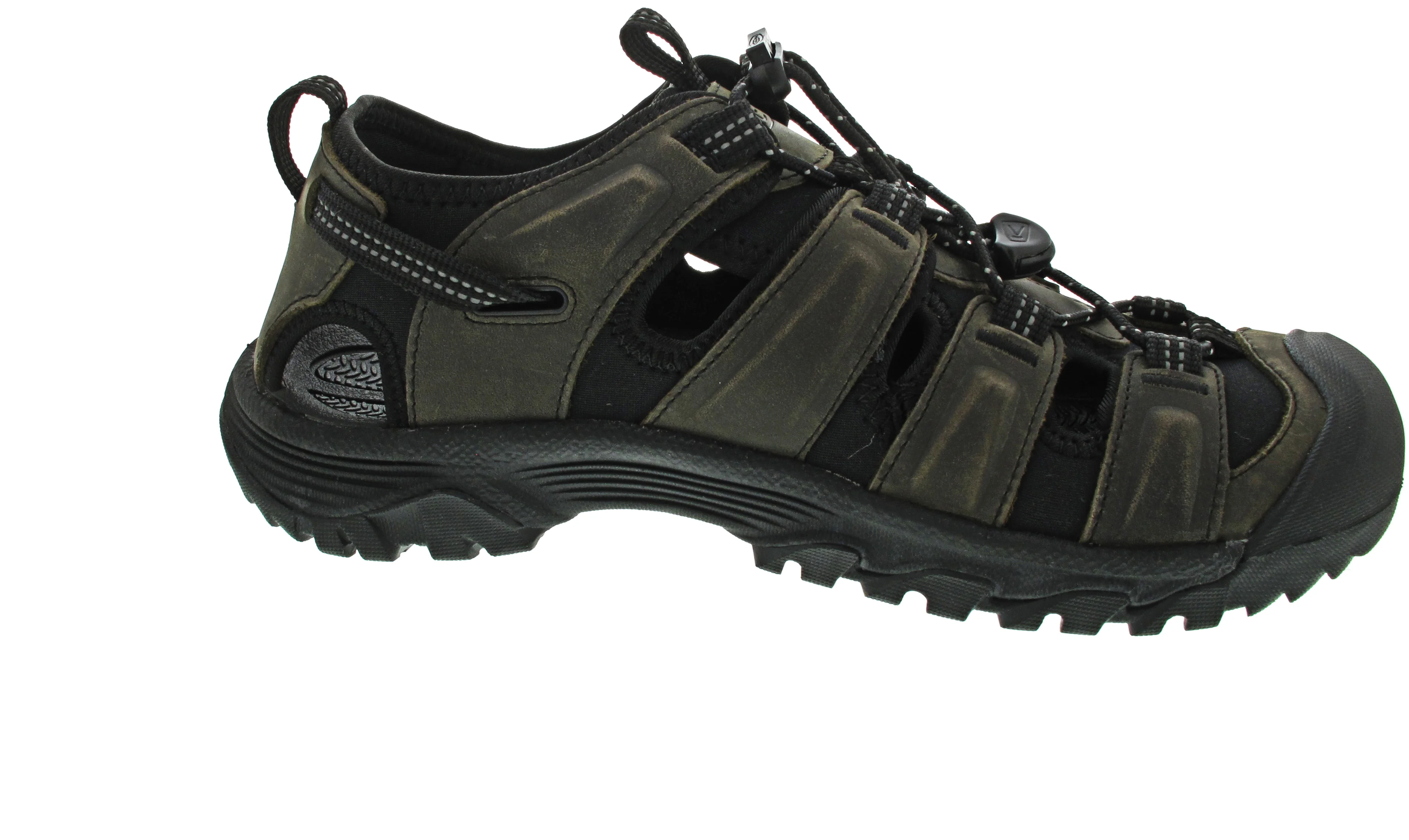 KEEN Targhee Sandal Leather Sandale Grau - Image 3