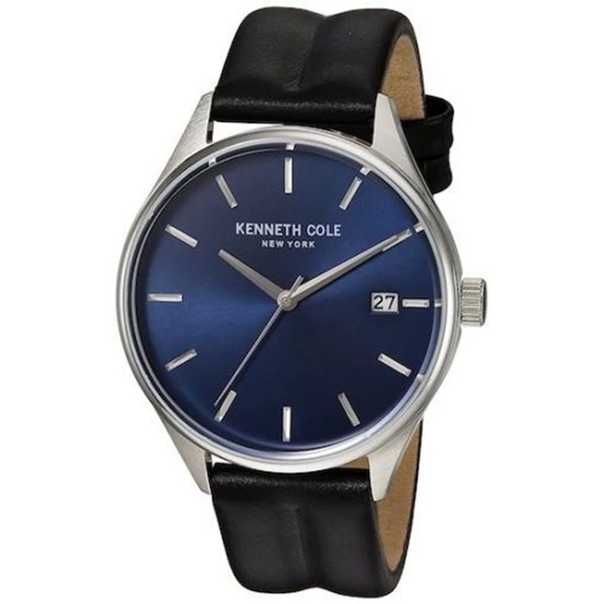Kenneth Cole New York Herren-Armbanduhr Analog Quarz Leder 10030836