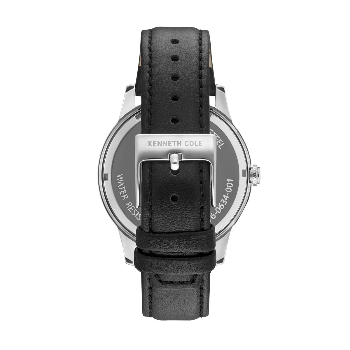 Kenneth Cole New York Herren-Armbanduhr Analog Quarz Leder KC15102001 - Image 3