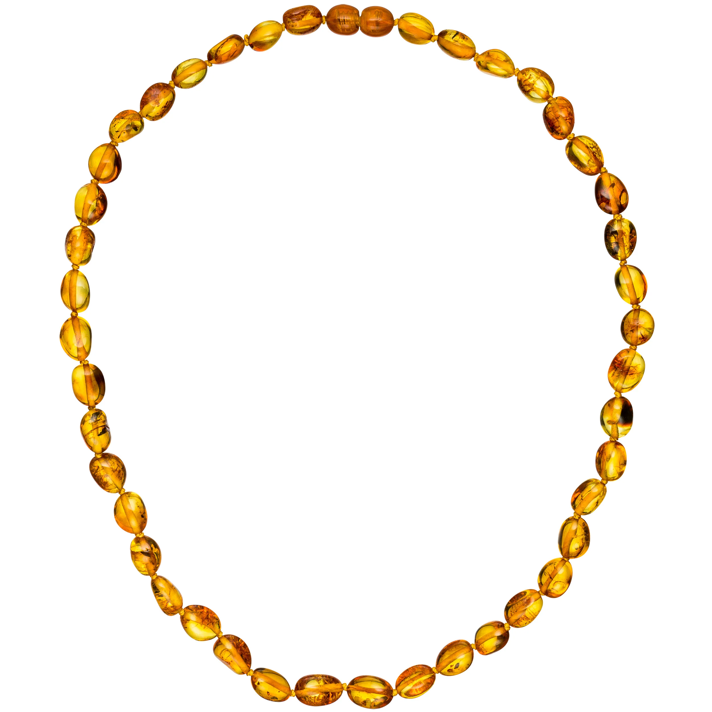 Kette Collier Bernstein Verlauf 45 cm Halskette Bernsteinkette Bernsteincollier