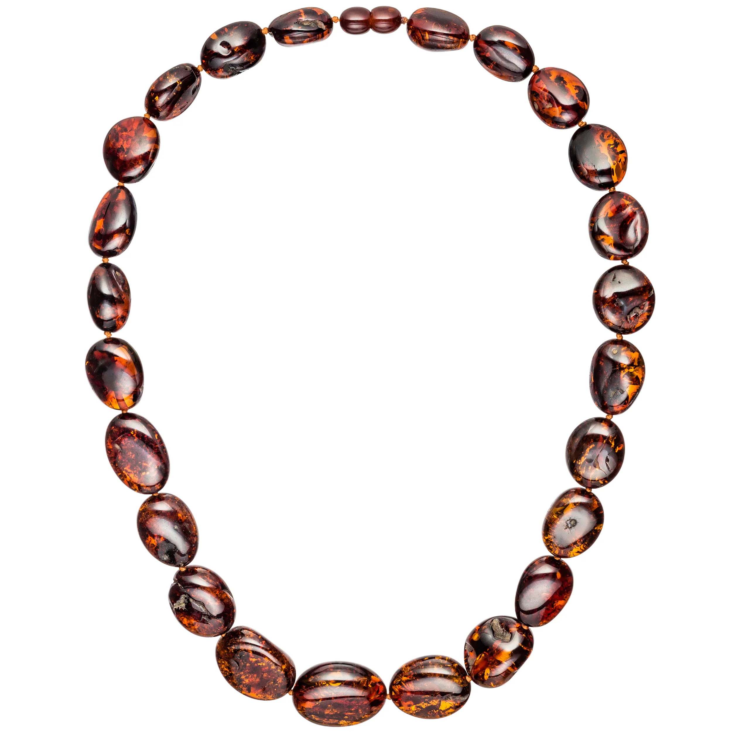 Kette Collier Bernstein Verlauf 50 cm Halskette Bernsteinkette Bernsteincollier
