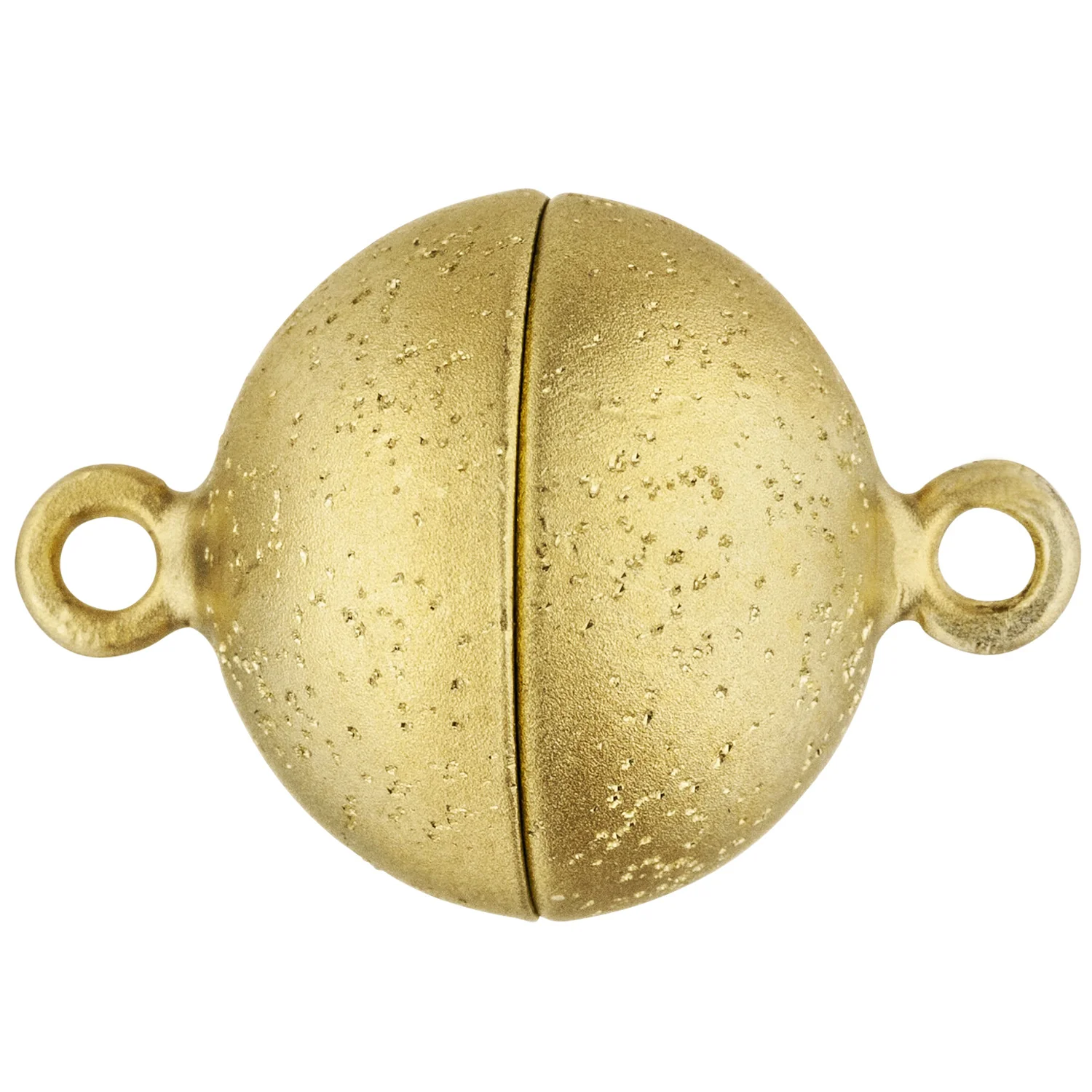Kettenschließe Magnet-Schließe 585 Gold Gelbgold mattiert Kettenverschluss - Image 2