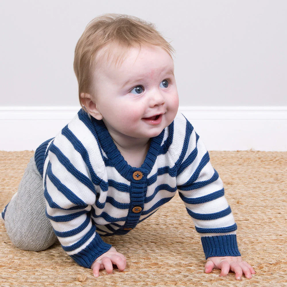 Kite Baby My First Strickjacke Navy Bio-Baumwolle - Image 9