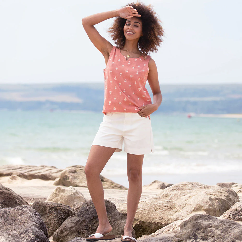 Kite Damen Almer ärmelloses Shirt aus strukturierter Baumwolle Coco Palm Bio-Baumwolle - Image 28