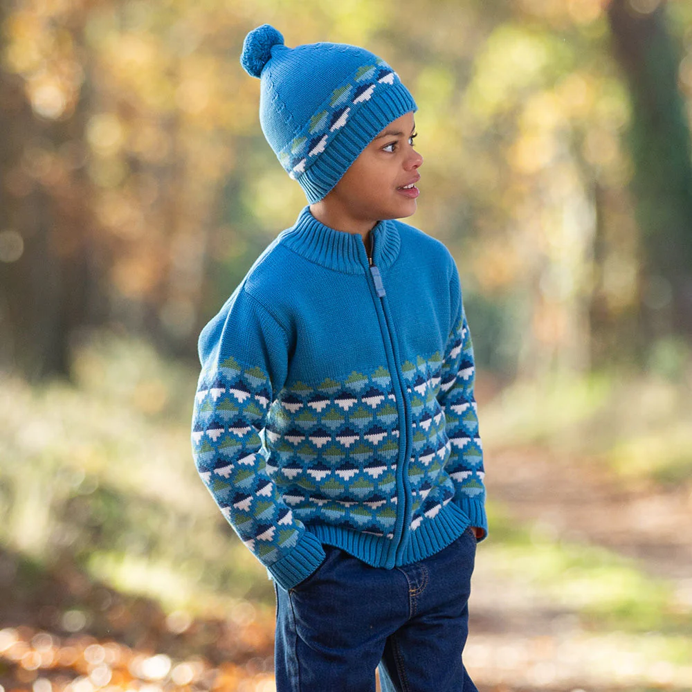 Kite Kinder Hygge Cosy Mütze Blau Bio-Baumwolle - Image 13
