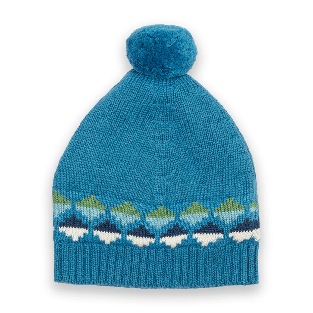 Kite Kinder Hygge Cosy Mütze Blau Bio-Baumwolle - Image 5
