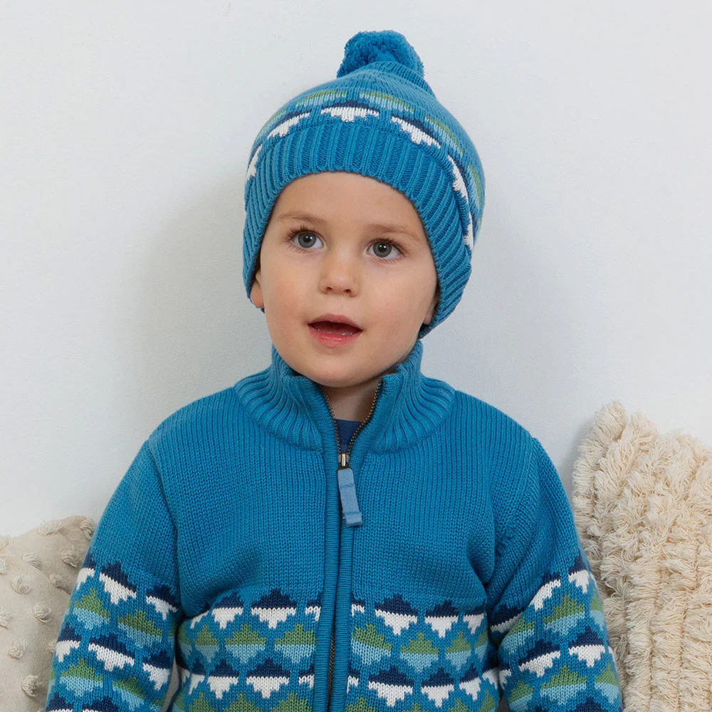 Kite Kinder Hygge Cosy Mütze Blau Bio-Baumwolle - Image 8