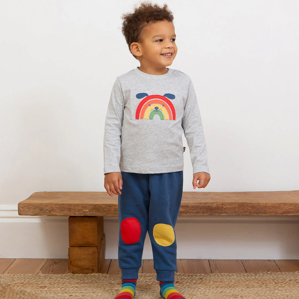 Kite Kinder Knee Patch Jogginghose Navy Bio-Baumwolle - Image 24
