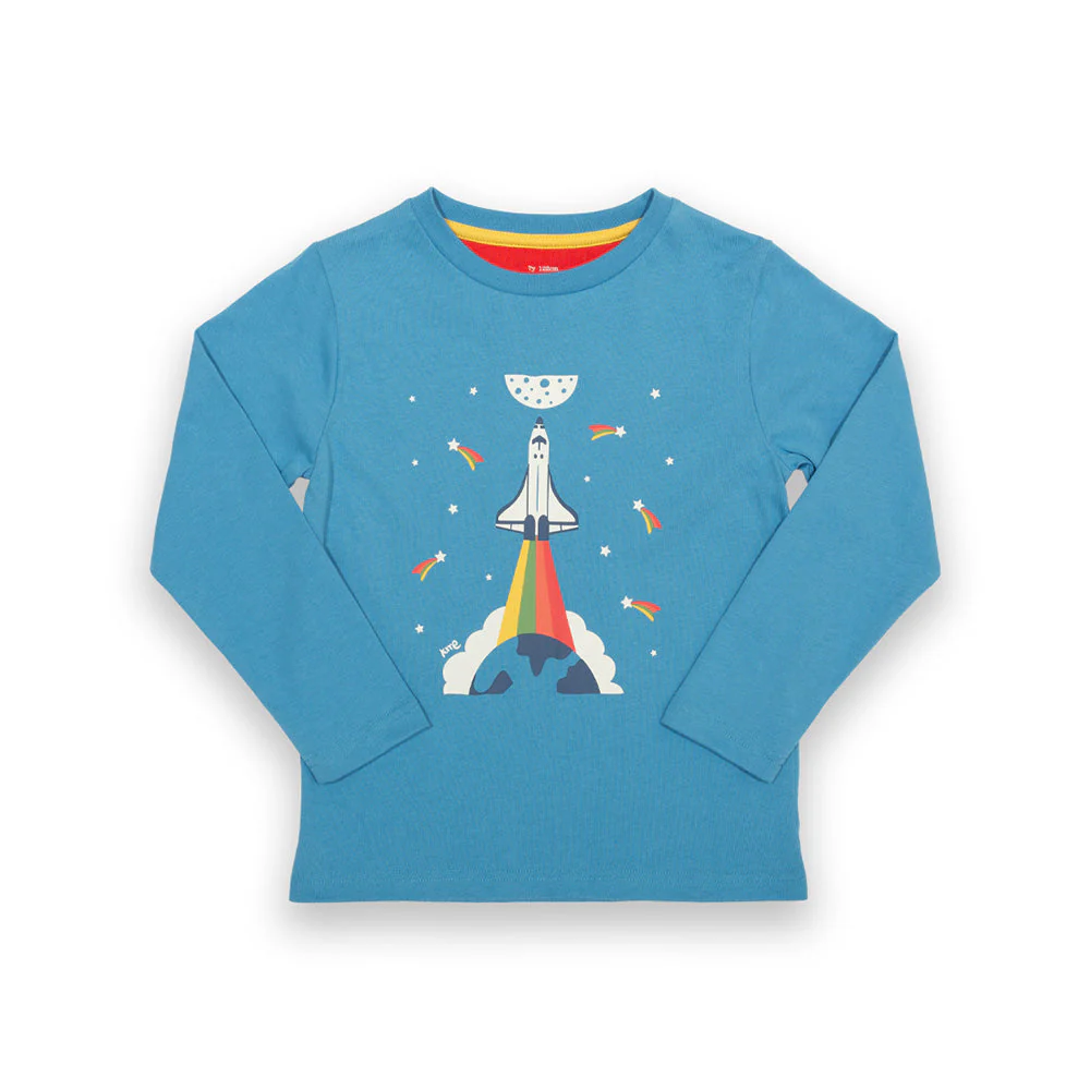 Kite Kinder Rainbow Rocket Shirt Bio-Baumwolle - Image 2