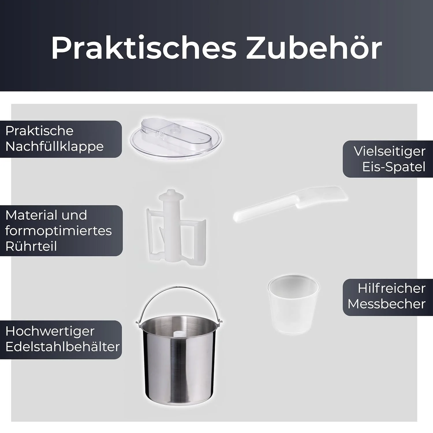 KLAMER 3-in-1 Eismaschine, Slush Maschine & Joghurtbereiter - Image 6