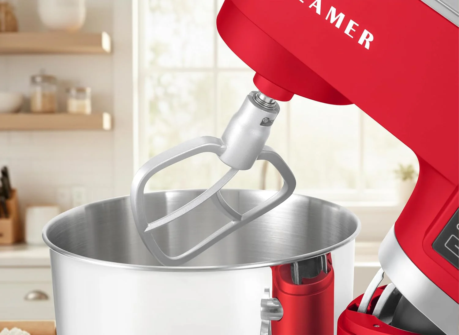 KLAMER Küchenmaschine Classic 1400 W – 5,5 L Rührschüssel, 3 Aufsätze - Image 19