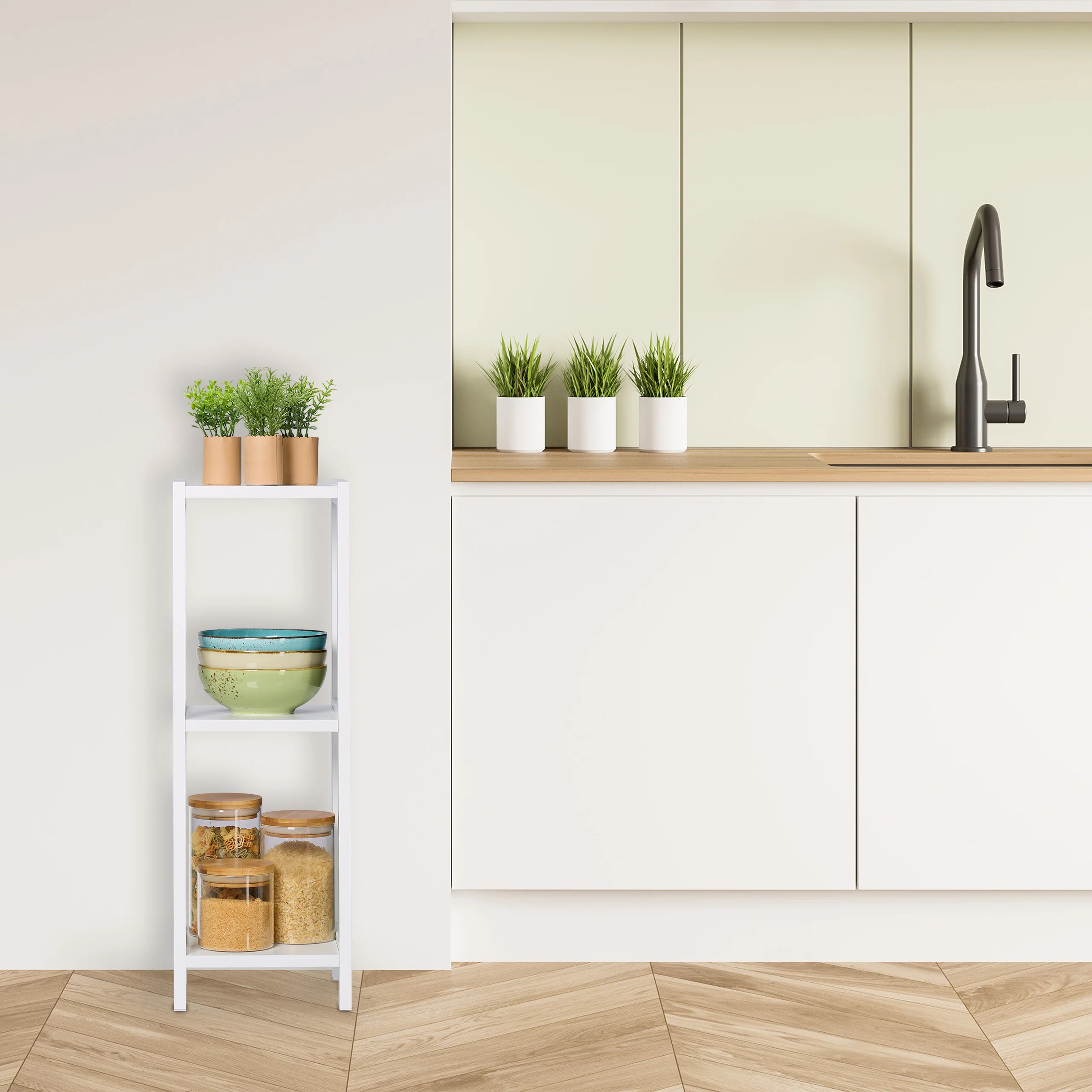 Kleines Standregal mit 3 Ablagen - Image 3