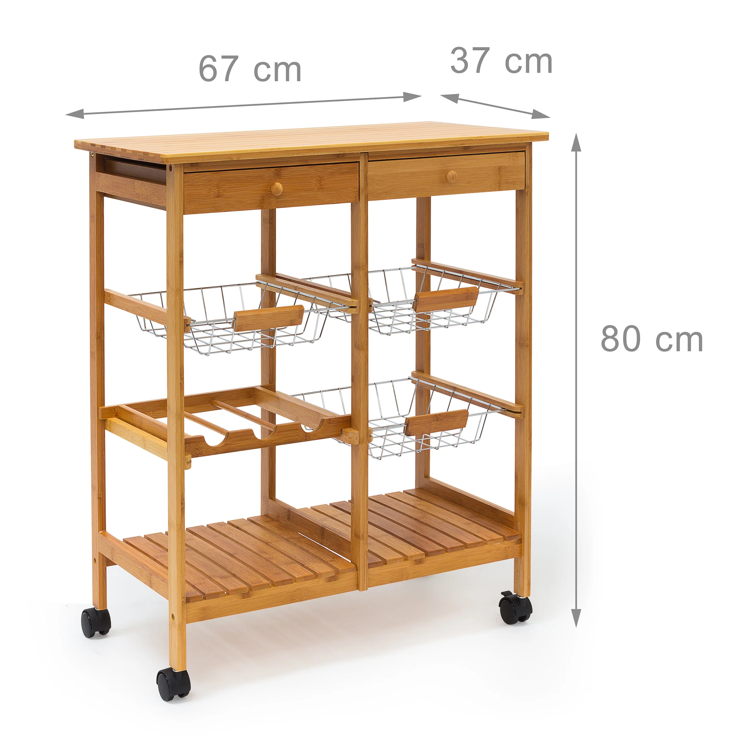 Küchenrollwagen JAMES XXL mit 3 Körben - Image 4
