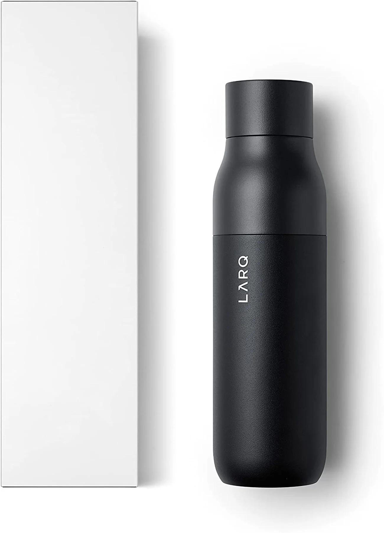 LARQ Bottle Non-PureVis 740ml Trinkflasche Schwarz - 8/18 Edelstahl, Isoliert - Image 3