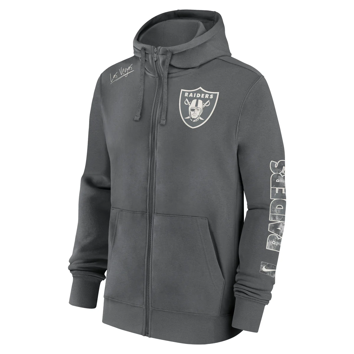 Las Vegas Raiders Nike Full-Zip Fleece Hoodie - Image 7
