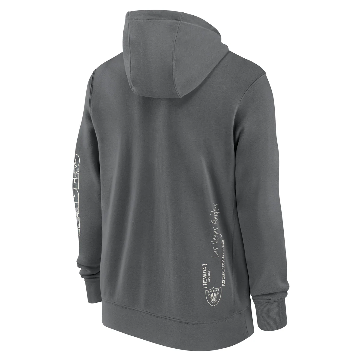 Las Vegas Raiders Nike Full-Zip Fleece Hoodie - Image 8