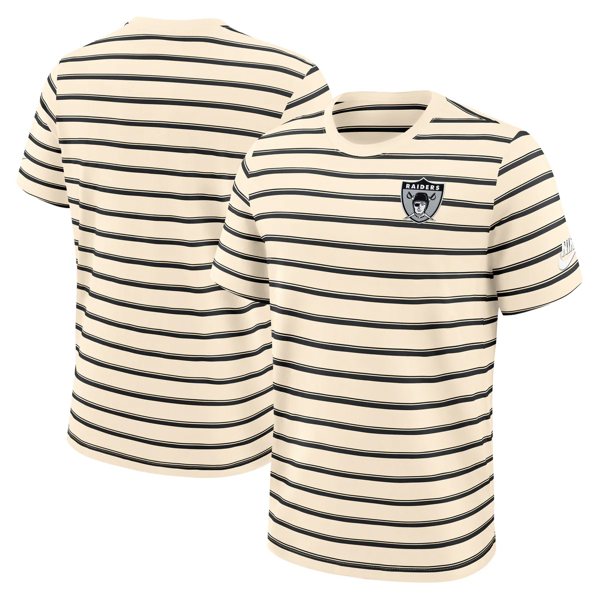 Las Vegas Raiders Nike Rewind Club Striped Tee NFL - Image 2