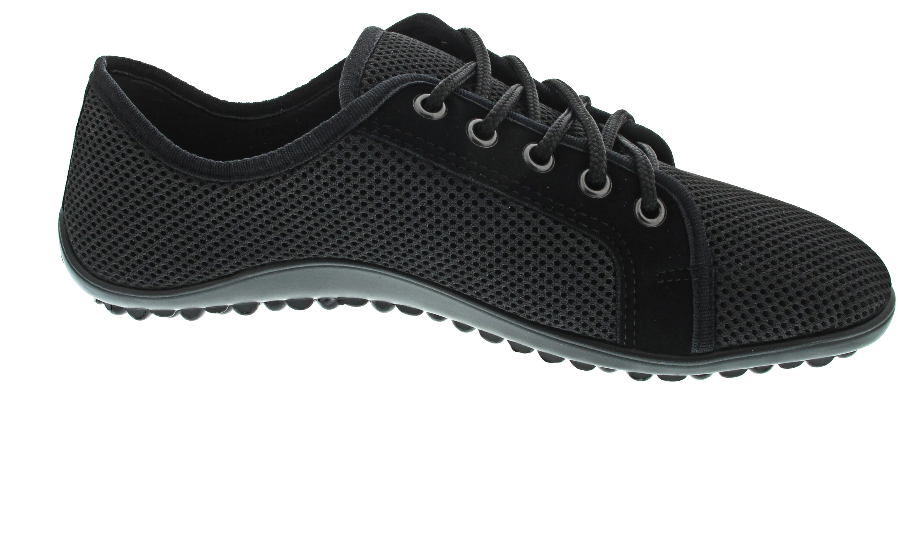 Leguano Aktiv - schwarze Sohle sportlicher Schnürer Schwarz - Image 13