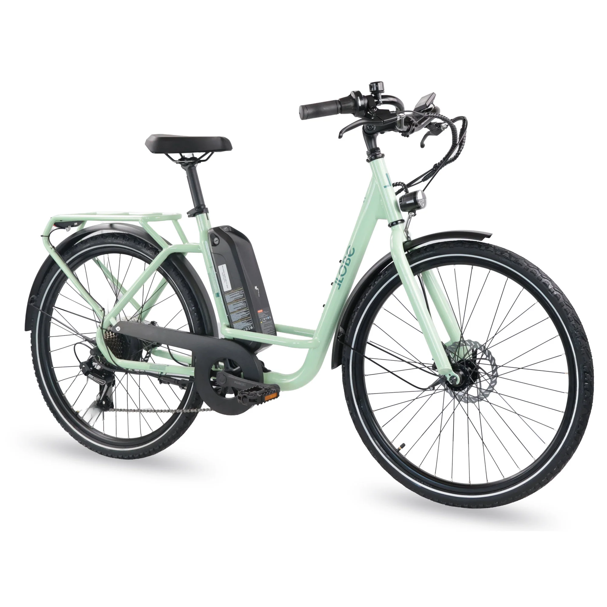 LLOBE CITY E-BIKE 26" TOWN COMPACT GRÜN - Image 17