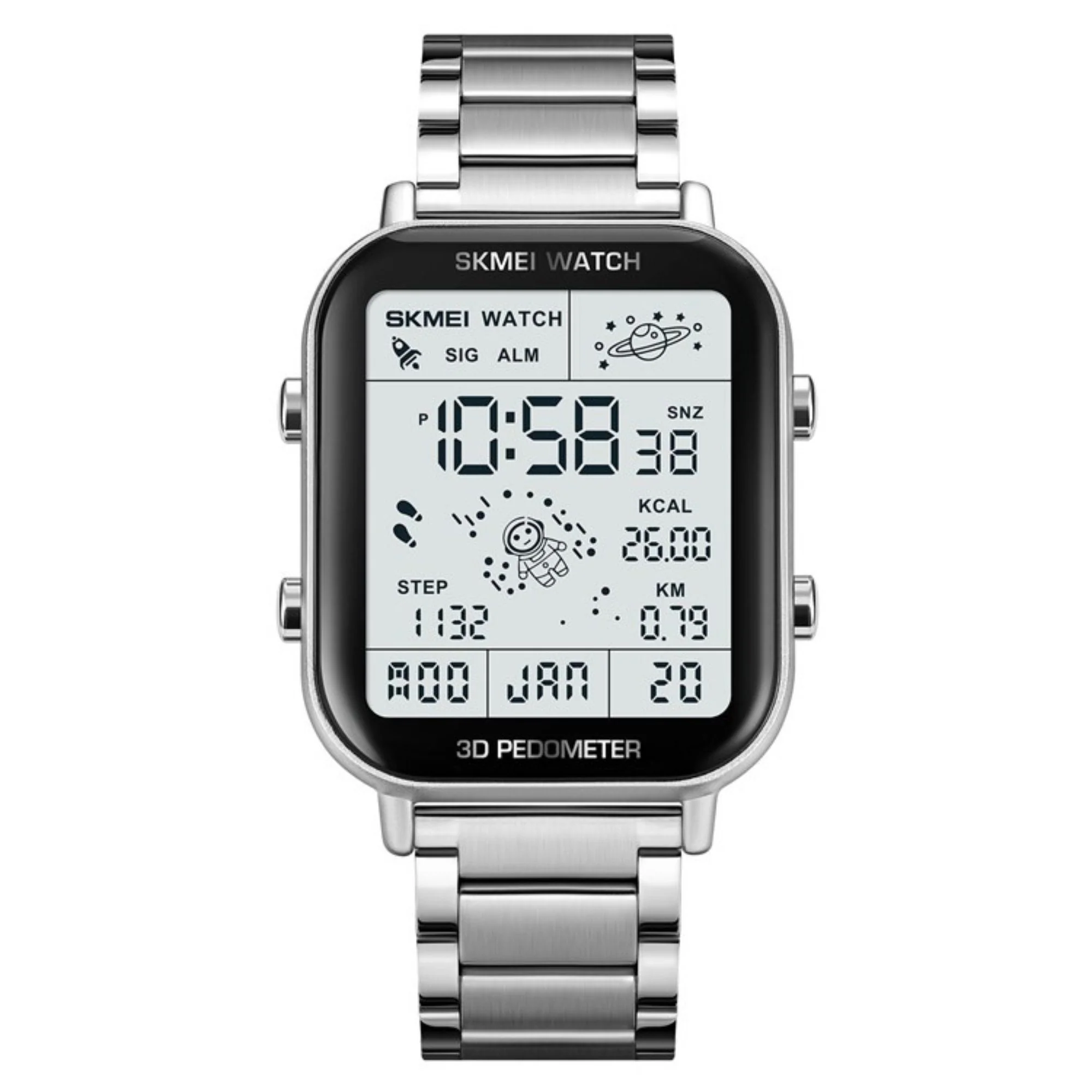 Manike 1888 3D Pedometer Digital Uhr - Image 2