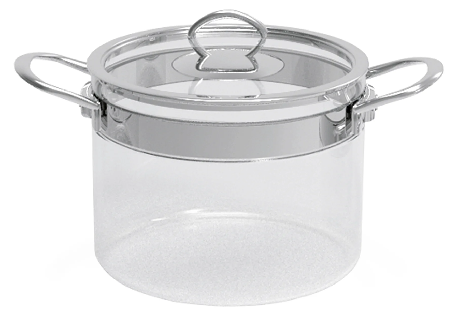 MASTRAD Kochtopf Glas Ø20cm 4,2l mit Glasdeckel