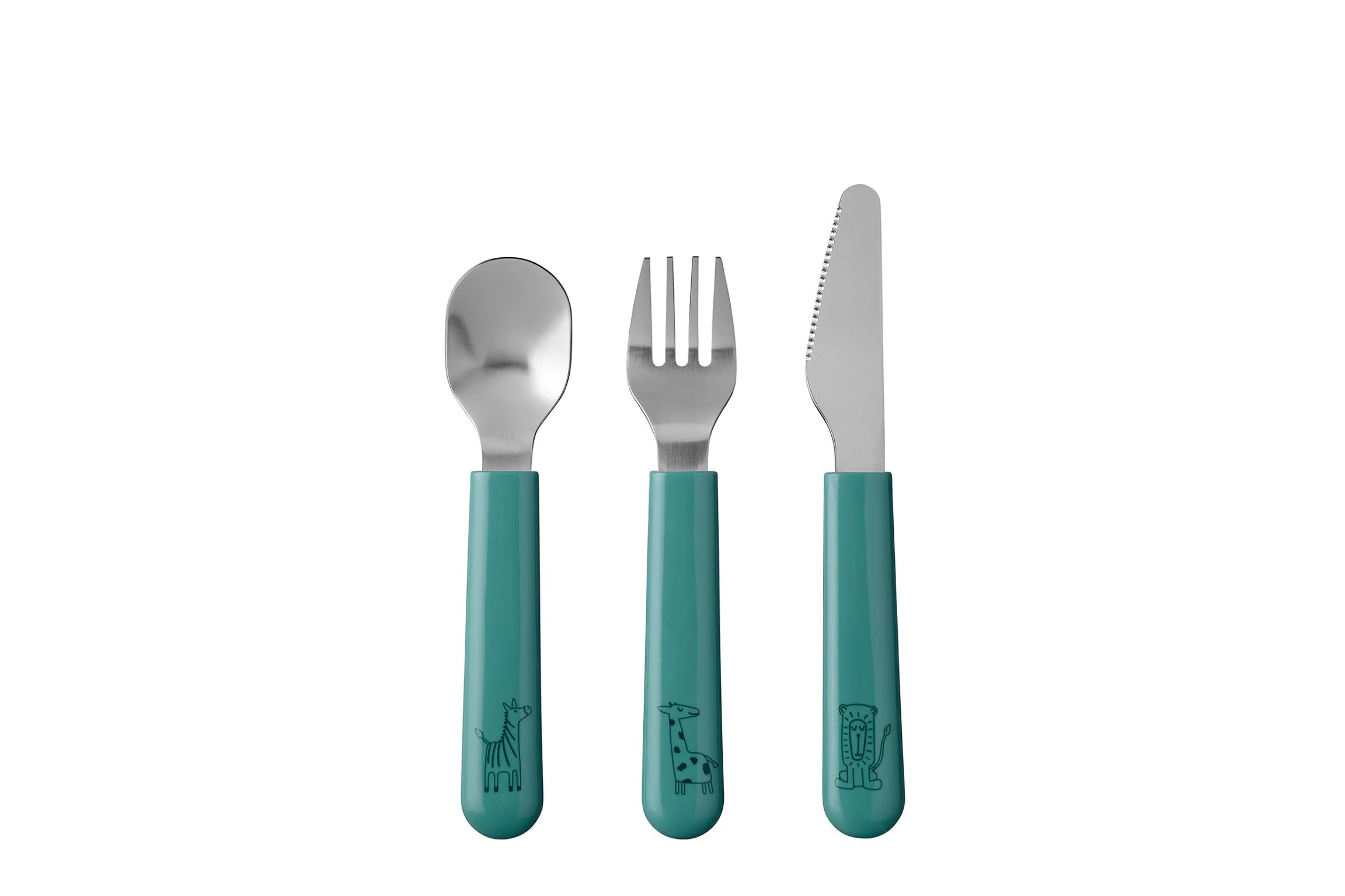 MEPAL Kinderbesteckset mio deep turquoise 3teilig