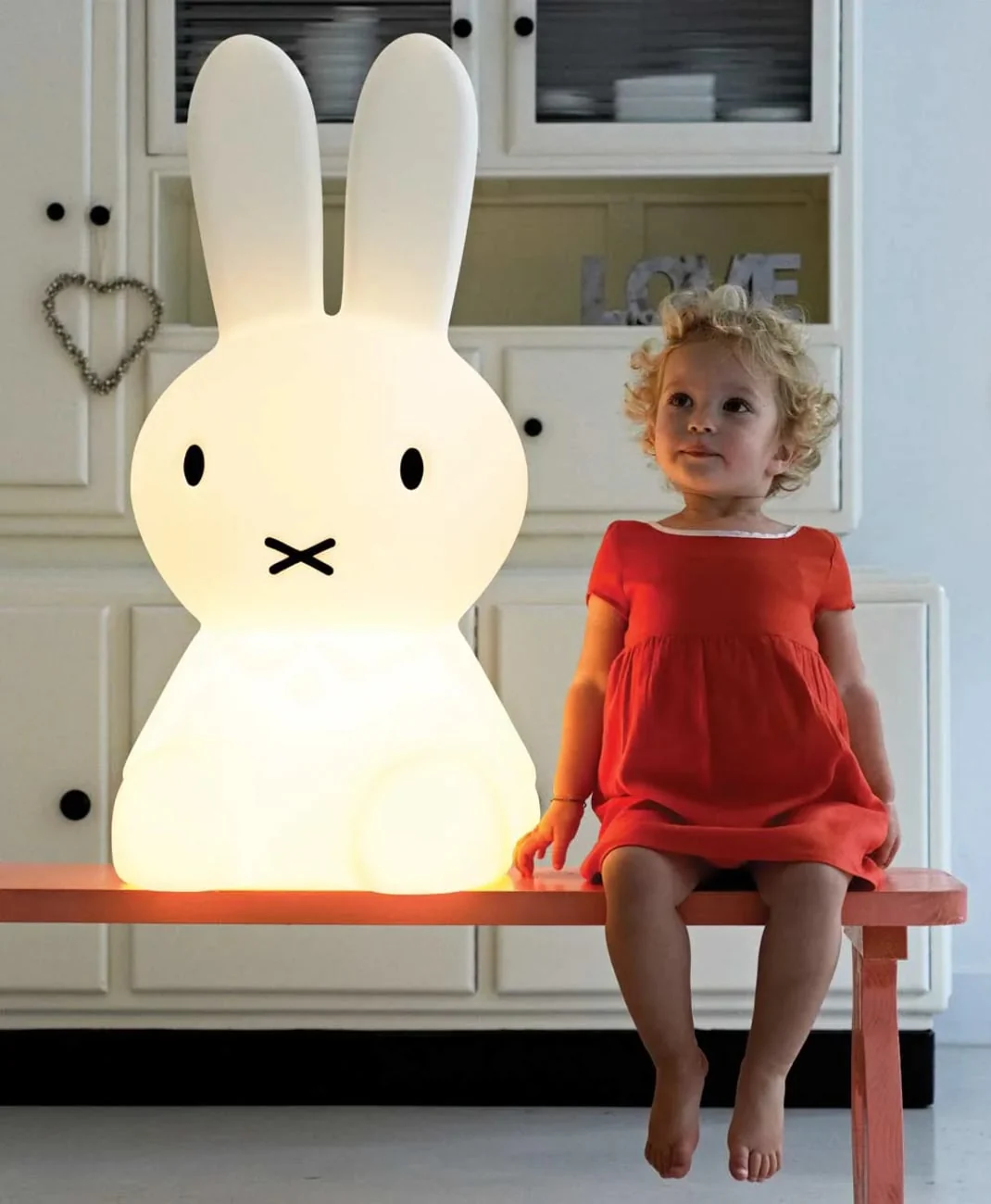 Miffy XL LED-Kinderlampe dimmbar – Tischleuchte als Dekoration, Weiß - Image 3