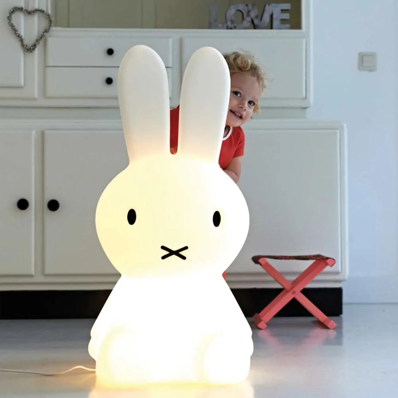 Miffy XL LED-Kinderlampe dimmbar – Tischleuchte als Dekoration, Weiß - Image 5