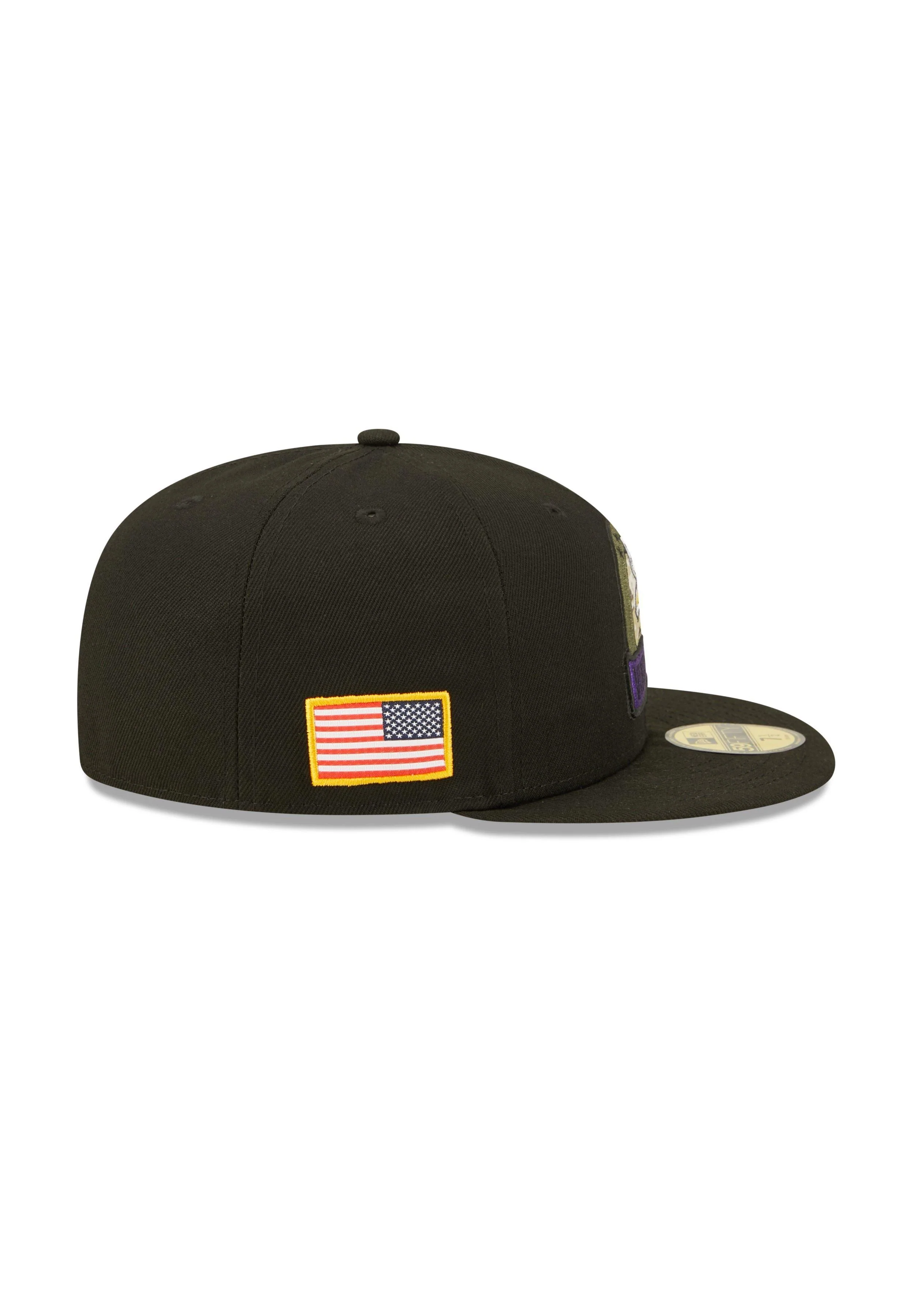 Minnesota VikingsSalute to Service 2022 Black 59Fifty Basecap  7,875 - Image 5
