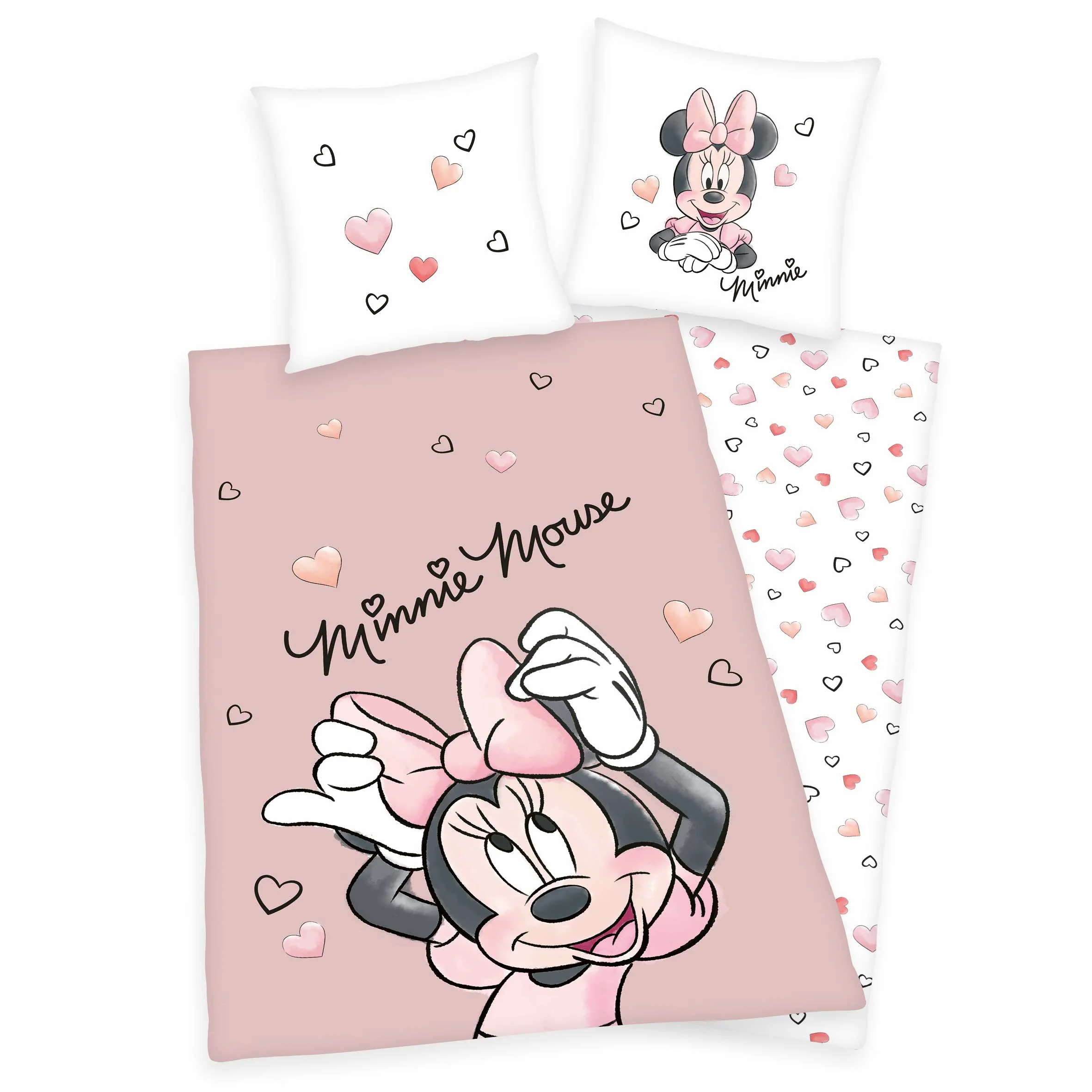 Minnie Mouse Bettwäsche-Set 'Beautiful' – 135x200 cm, Renforcé - Image 3