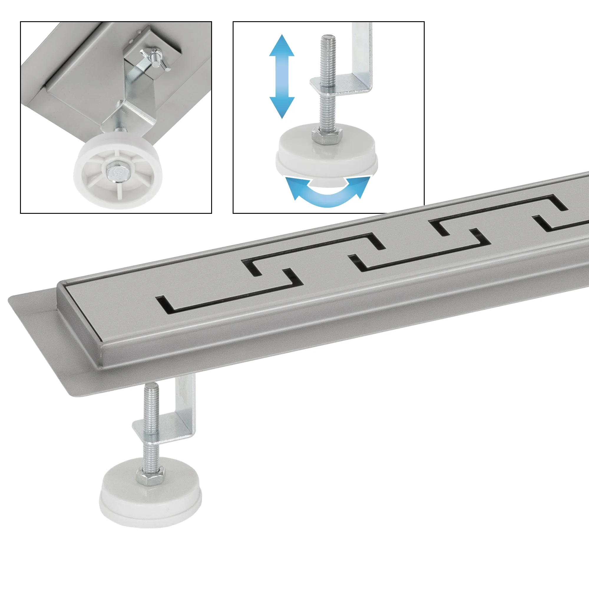 ML-Design Duschrinne geschlitzt 80cm Silber aus Edelstahl - Image 4
