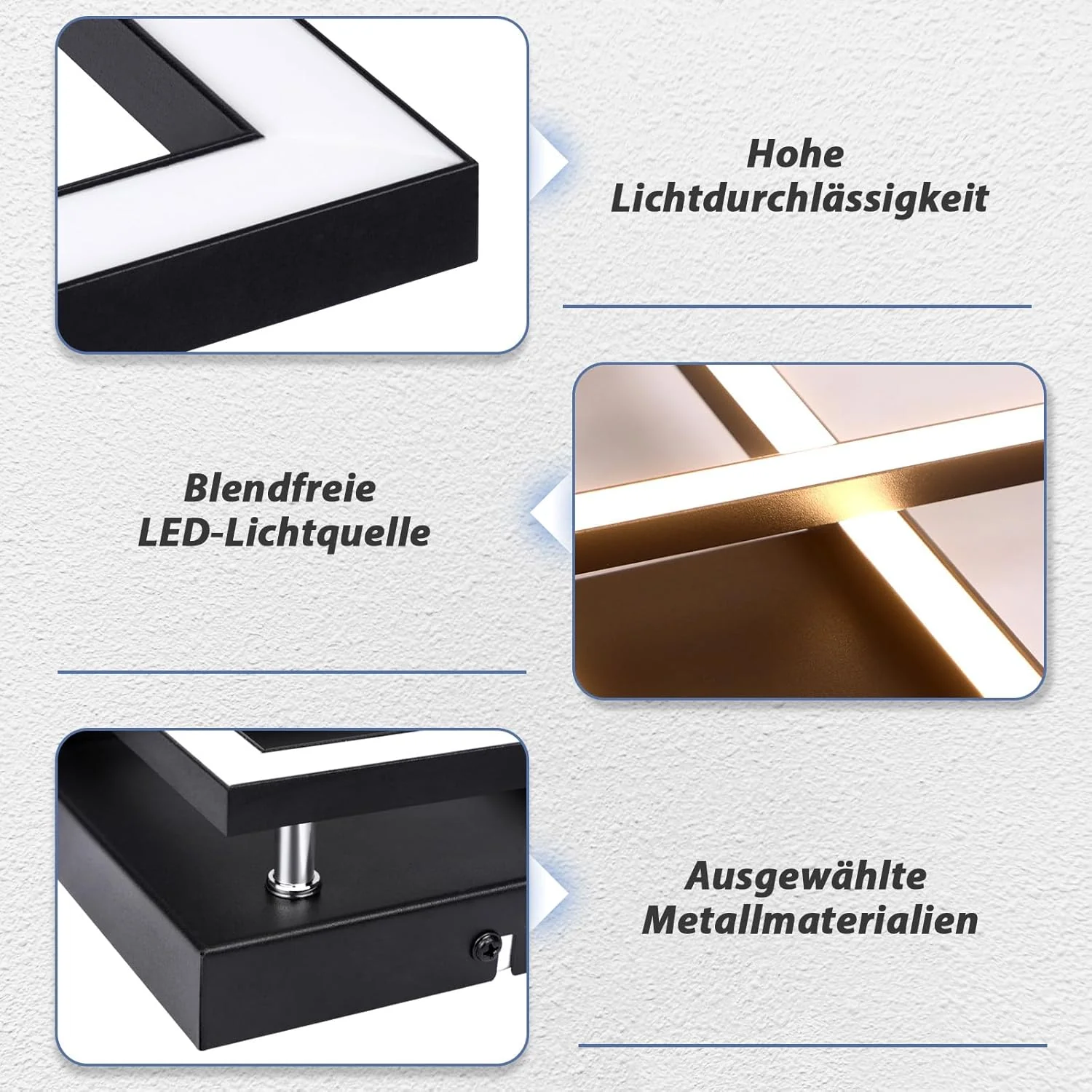 Moderne 24w LED Deckenleuchte mit 2 Flammen - Warmweiß Küchenbeleuchtung - Image 9