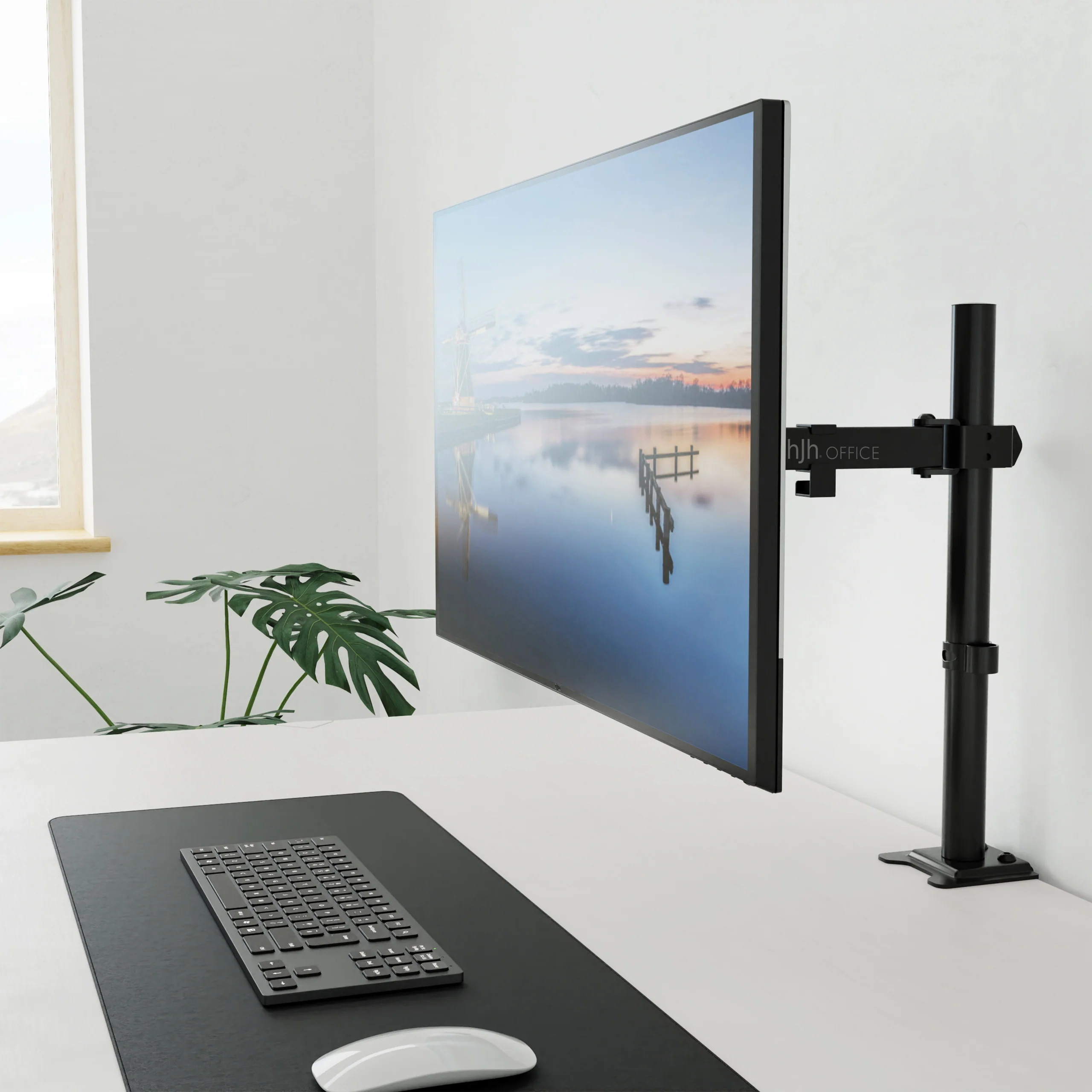 Monitorarm / Monitorhalterung Ergomount M1 - 1 Monitor 13 - 32 Zoll schwarz hjh OFFICE - Image 8