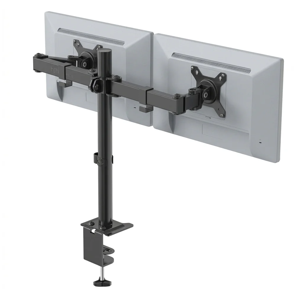 Monitorarm / Monitorhalterung Ergomount M2 - 2 Monitore 13 - 32 Zoll schwarz hjh OFFICE
