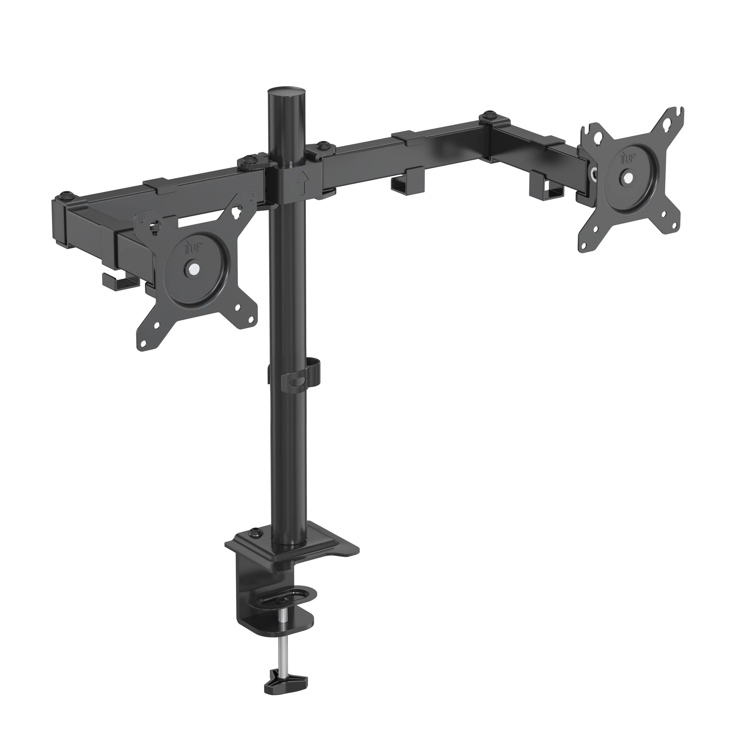 Monitorarm / Monitorhalterung Ergomount M2 - 2 Monitore 13 - 32 Zoll schwarz hjh OFFICE - Image 2