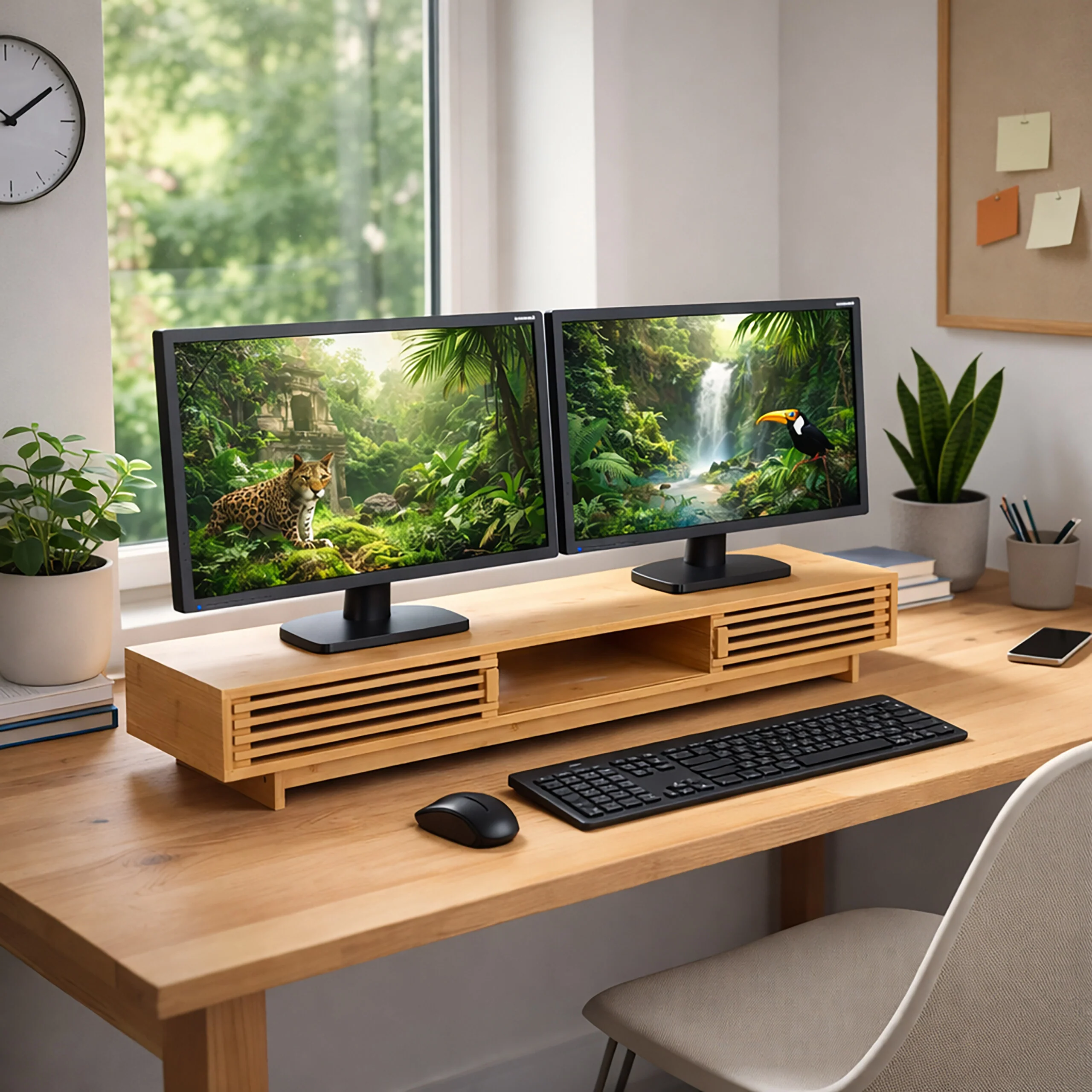 Monitorständer mit 3 Fächern - Image 3