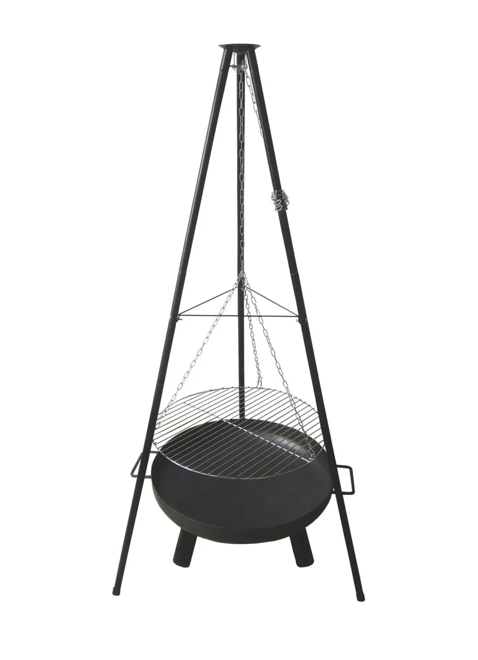 Multi-Grill-Set 4-in-1: Schwenkgrill, Feuerschale, Kochtopf, Fischhalter - Image 4