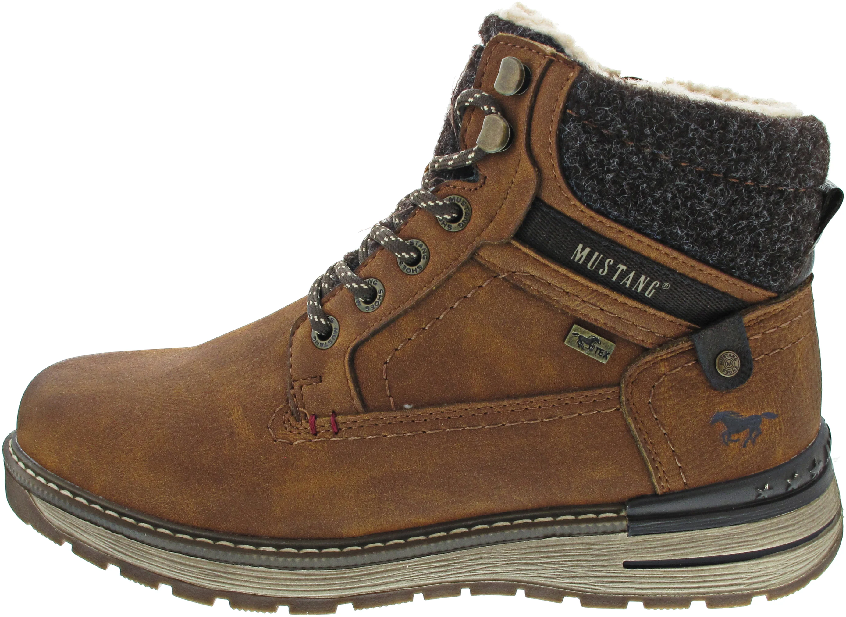 Mustang Schnürstiefel Braun