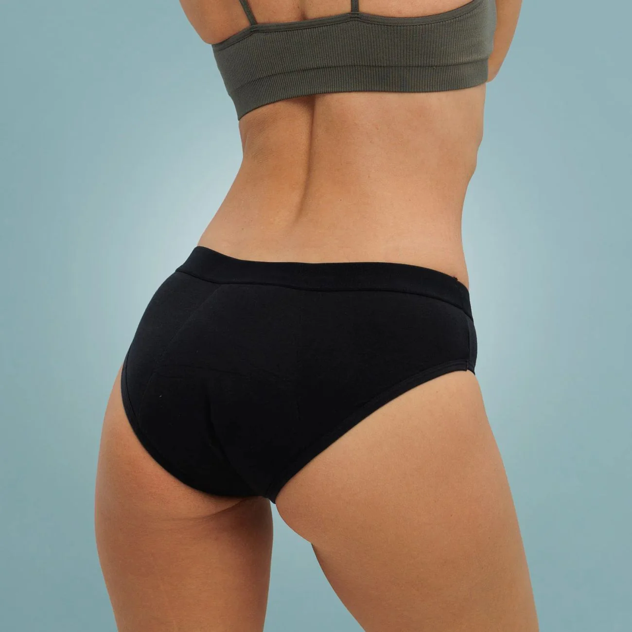 Nachhaltige Periodenunterwäsche Boyshort für Damen, Größe XXL, Schwarz - Image 8