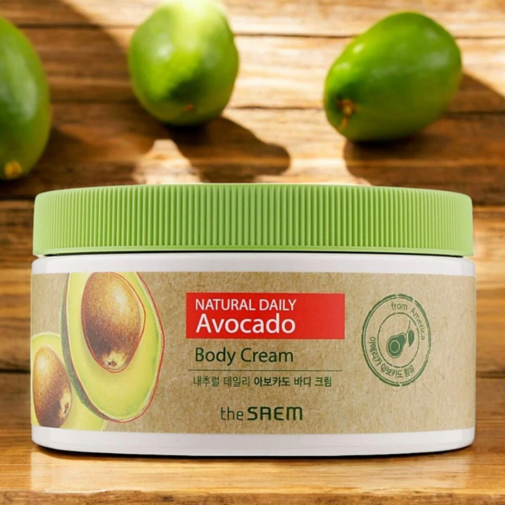 Natural Daily Avocado Body Cream - 300 ml - Image 2