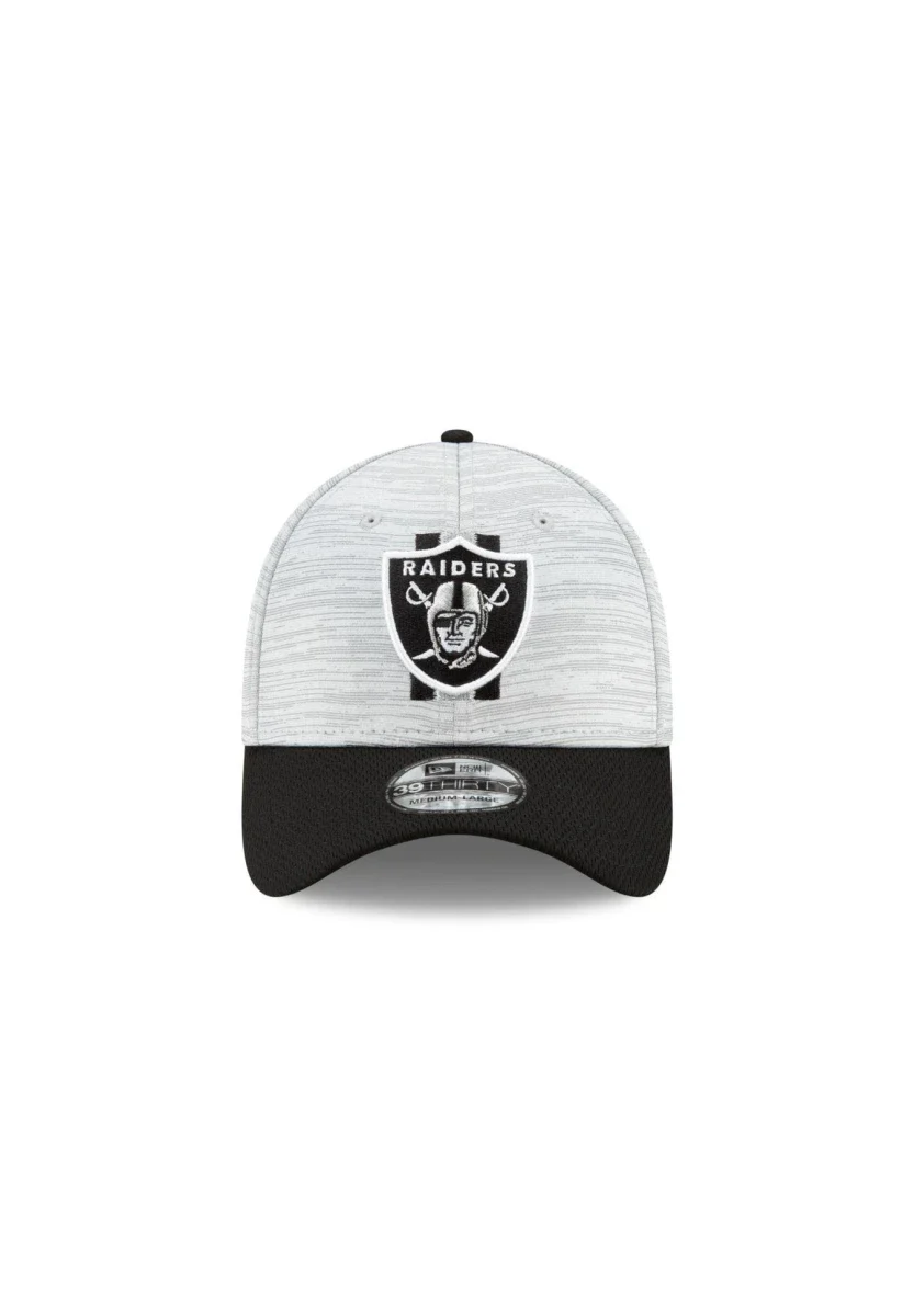 New Era -NFL- Las Vegas Raiders Training 2021 Grey 39Thirty Stretch Cap Grau L-XL - Image 2