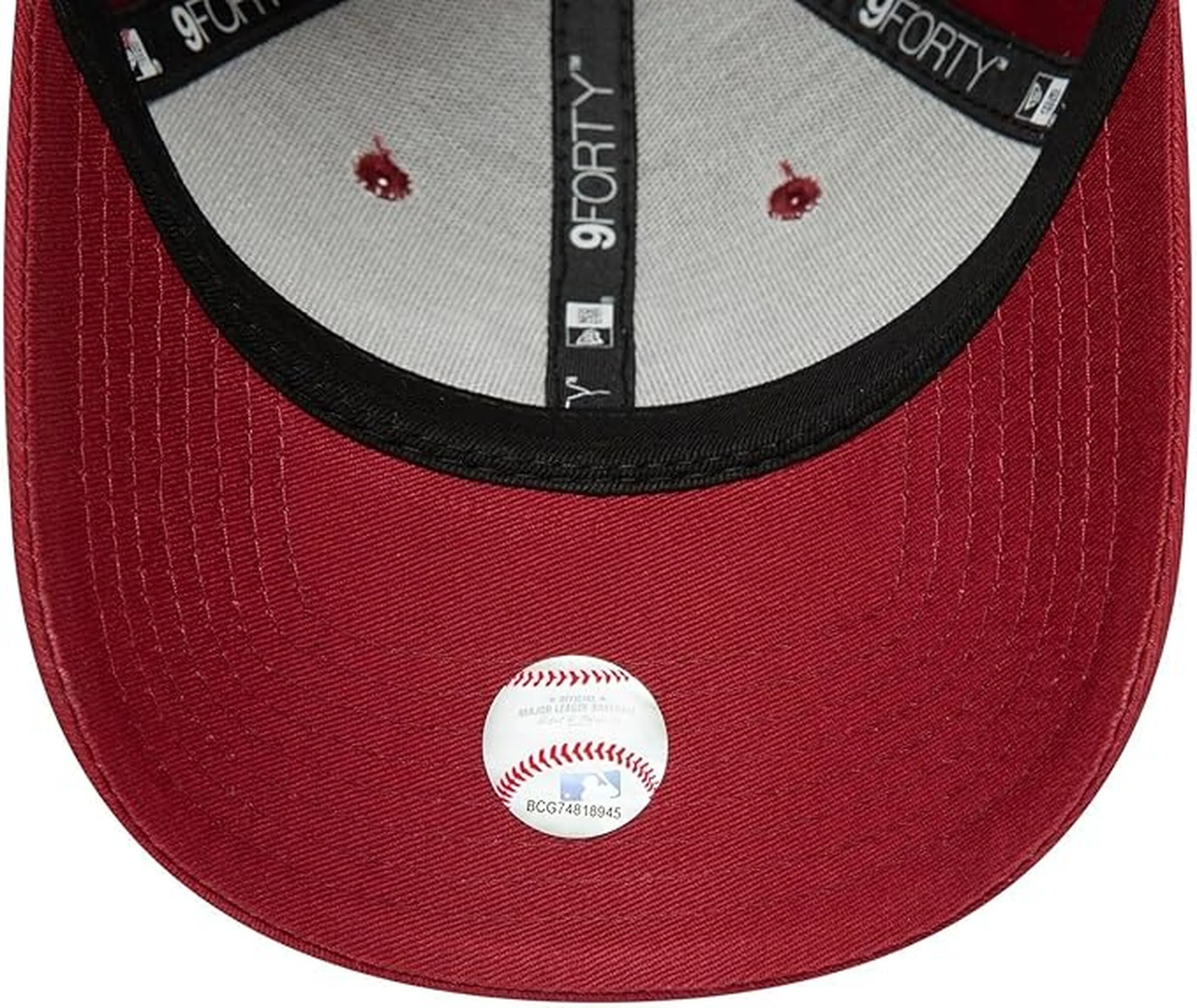 New York Yankees Essential 9FORTY verstellbare New Era Cap - bordeaux - Image 5