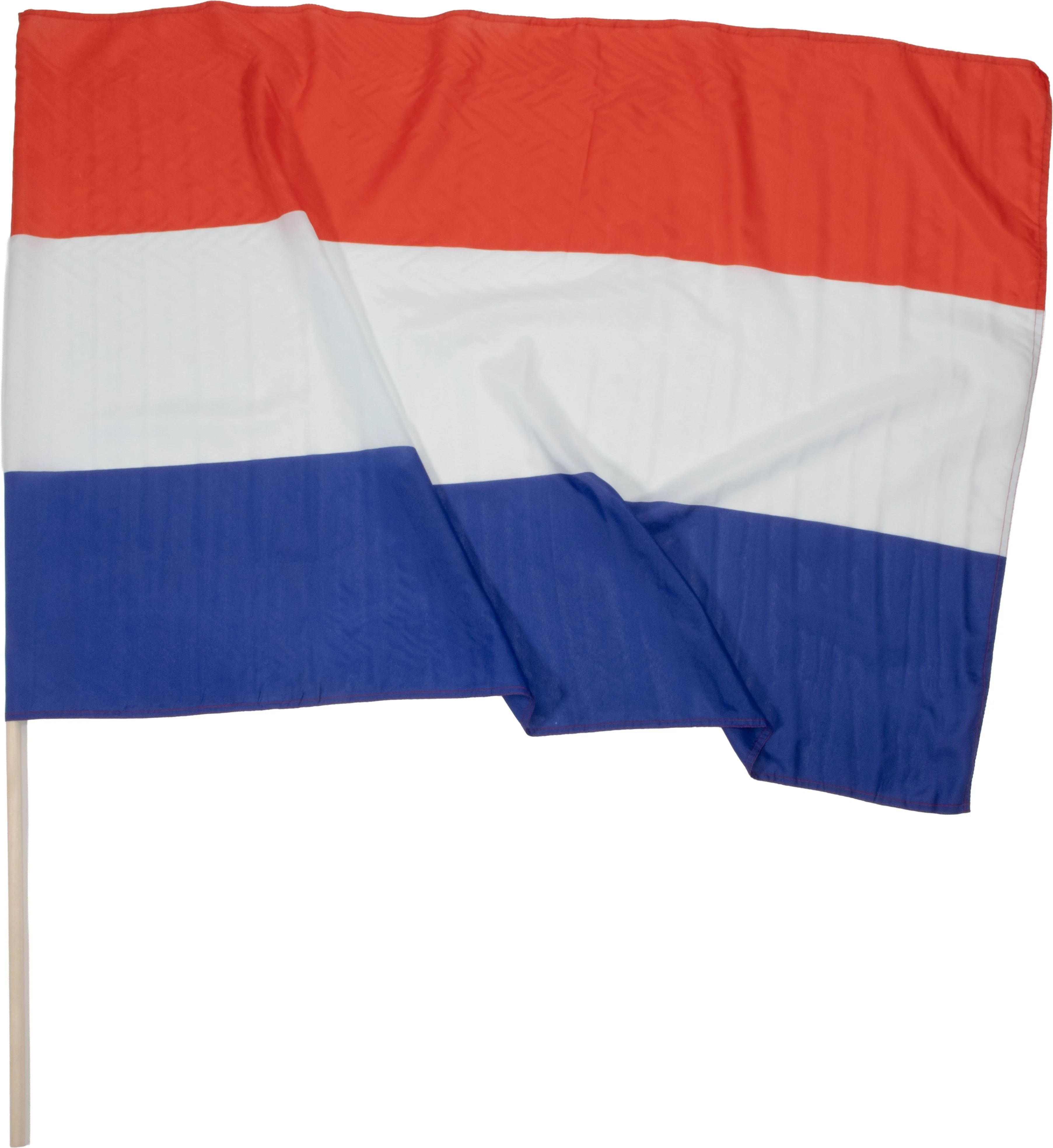 Niederlande-Fahne 80x120cm mit Holzstock