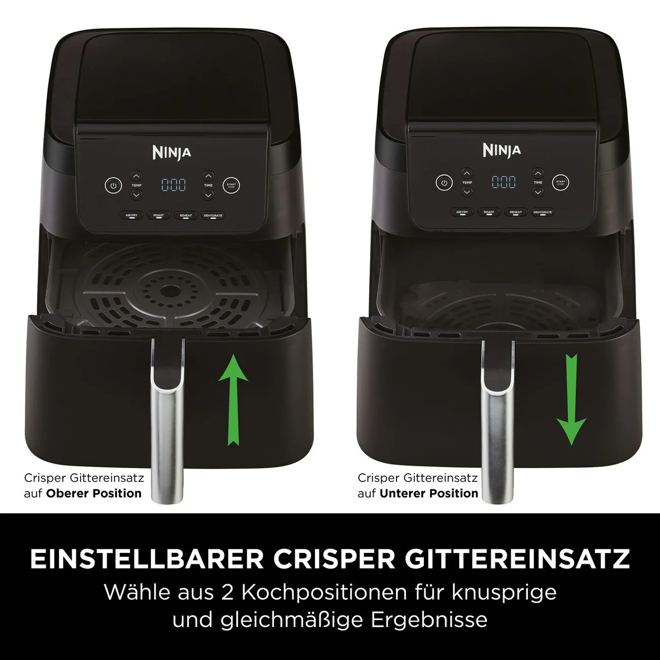 Ninja AF170EU Heißluftfritteuse schwarz 6.2 L Spülmaschinenfestes Zubehör - Image 4