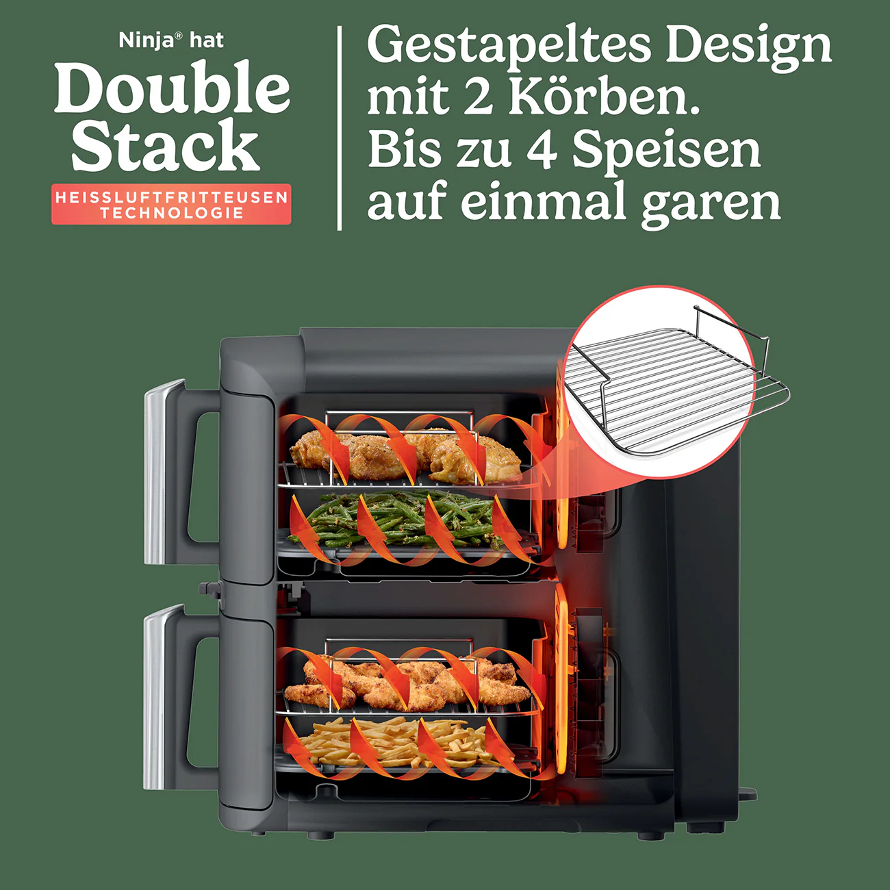 Ninja Double Stack XL SL451EU Heißluftfritteuse - Image 3