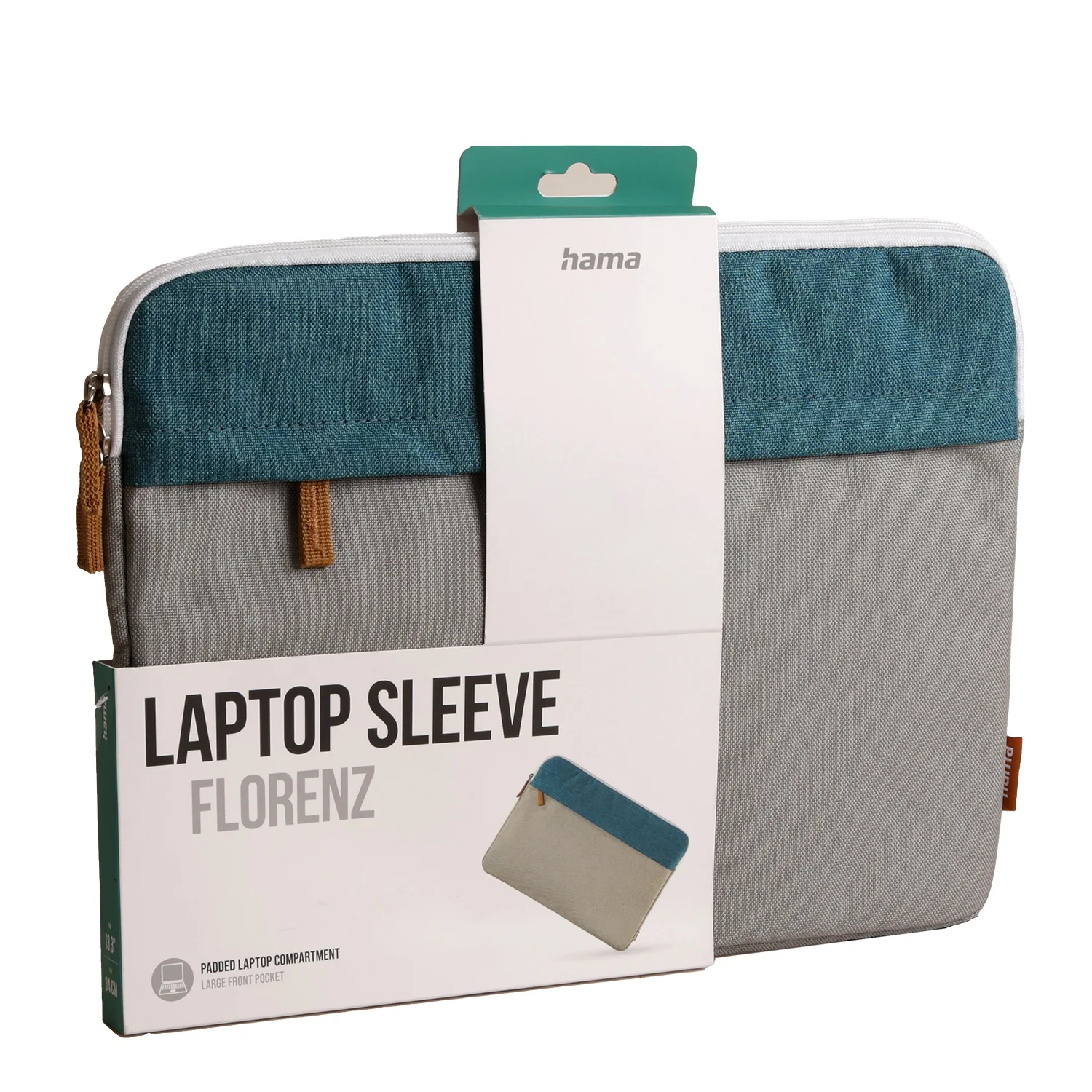 Notebook-Sleeve Florenz Petrol/Grau 13,3" bis 14,4" - Image 5